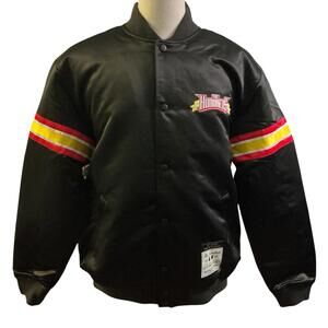 The Hundreds Mitchell & Ness Small Varsity Jacket Atom Bomb Black New L $250